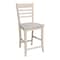 International Concepts Roma Counter Height Stool, 24" Seat Height, Unfinished S-3102 - alternate 4